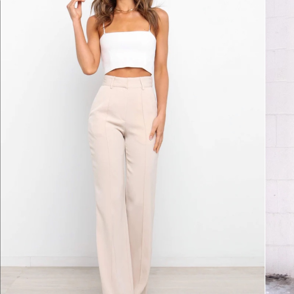 Petal & pup Burland pant beige size 2 NWT